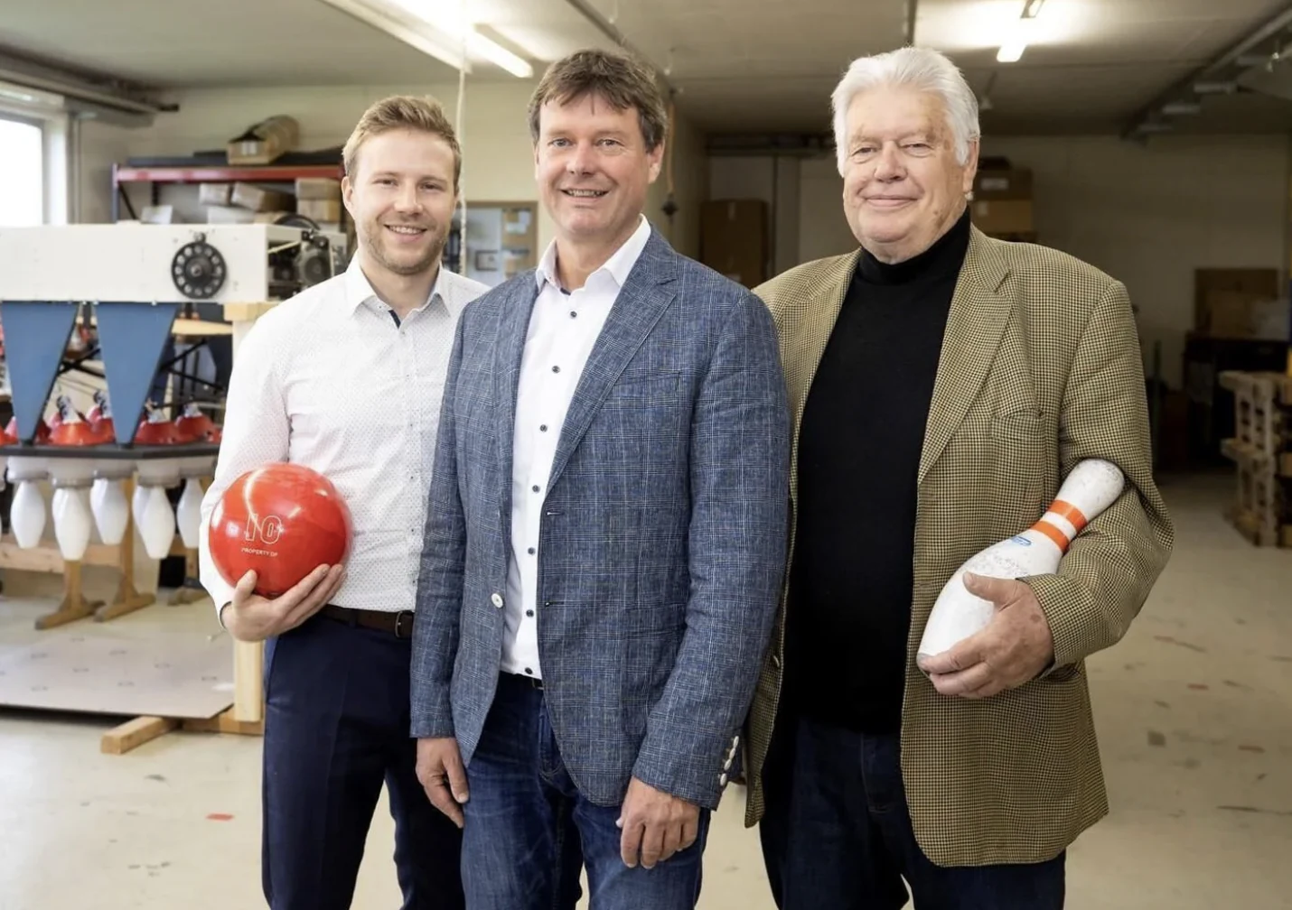 Alexander Funk with the Funk Bowling leadership team