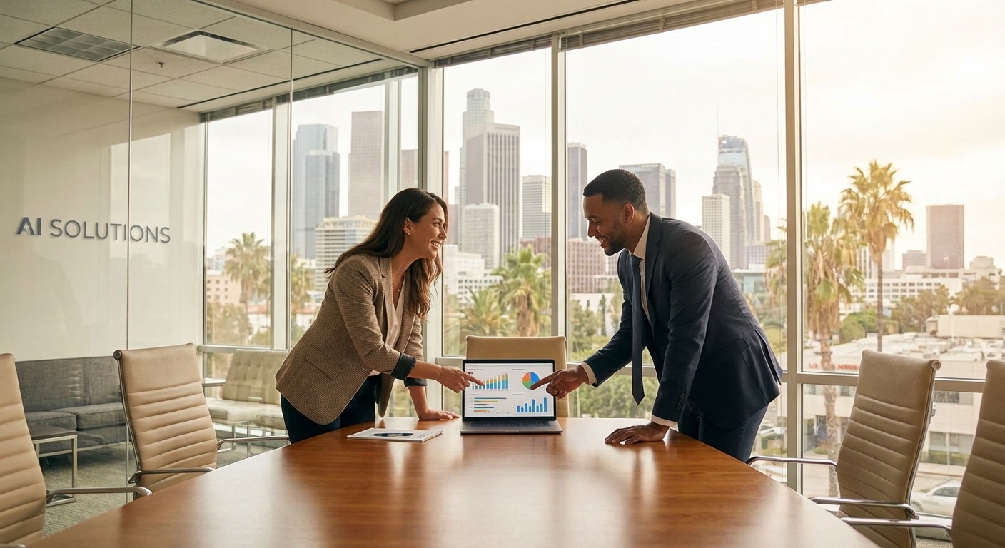 AI consulting services near me - local AI consultant meeting with Southern California business owner