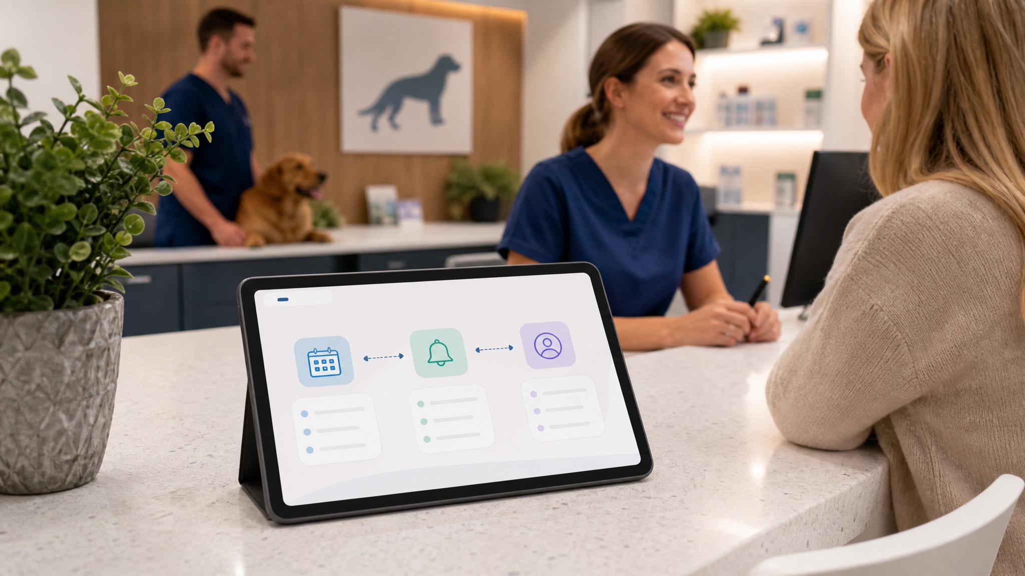 ai for veterinary clinics workflow dashboard for scheduling reminders and follow-up
